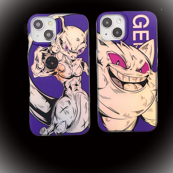 Pokemon I Mewtwo I Gengar I Reflective Case I Shockproof I iPhone Case